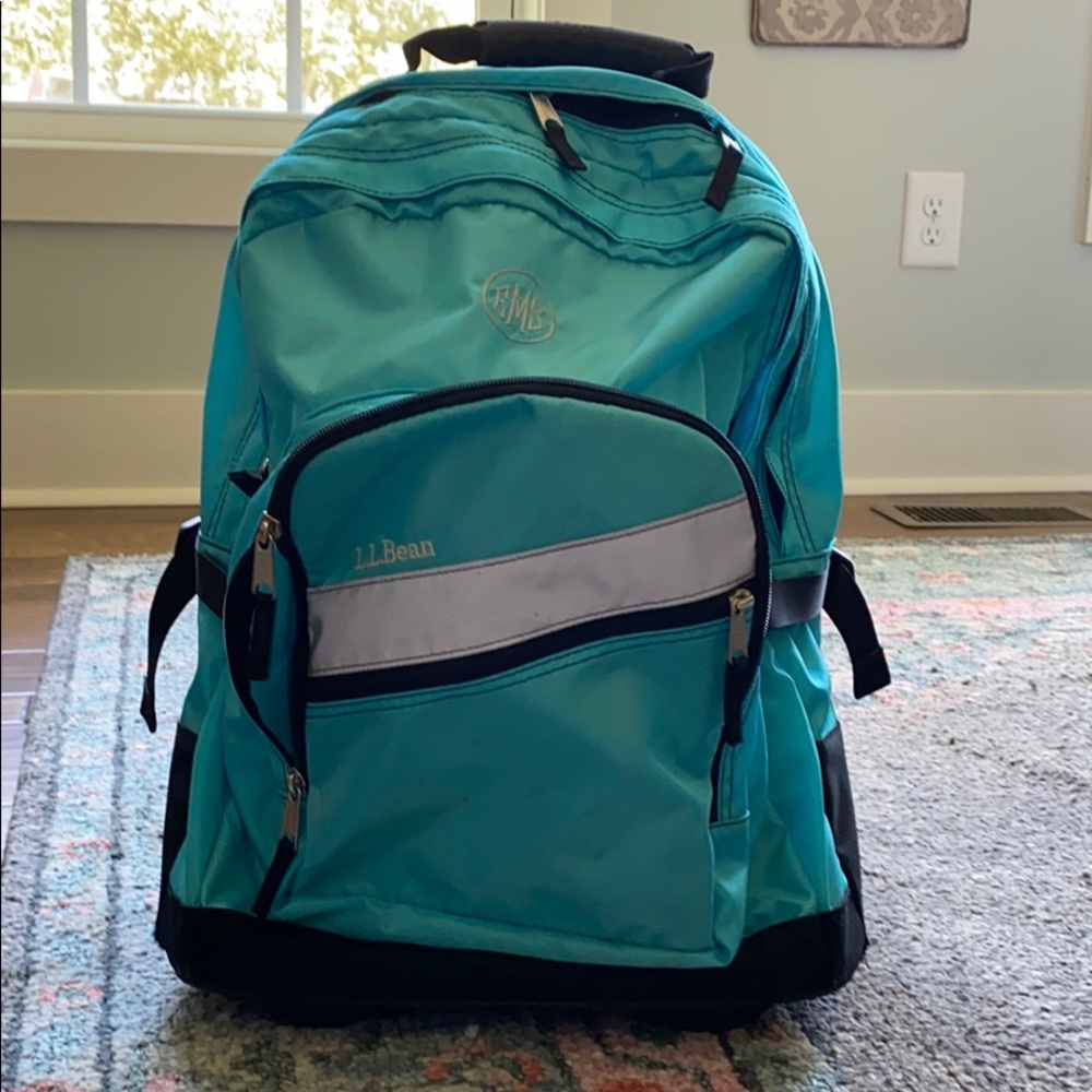 L.L. Bean rolling backpack used once